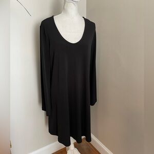 Karen Kane Long Sleeve Black Swing Dress